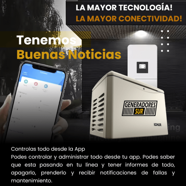 Grupo Electrógeno a Gas GA 13000 Pramac 13kva Monofásico con TTA - Imagen 7