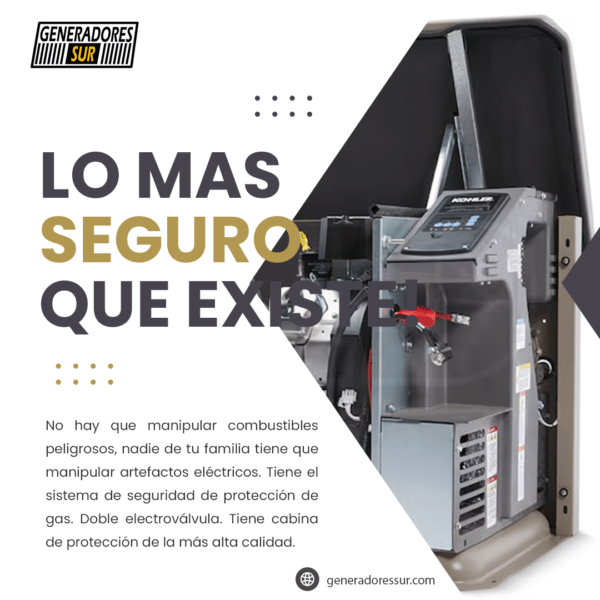 Grupo Electrógeno a Gas GA 13000 Pramac 13kva Monofásico con TTA - Imagen 8
