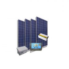 KIT SOLAR M7B 4 Paneles 160w + 1 Reg. 40A + 1 Bat. 200Ah + Inv. 1500w