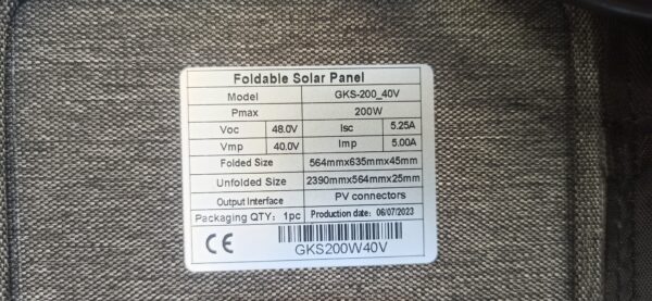 Panel Solar Portátil Genki 200 W - Imagen 8