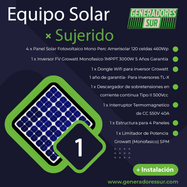 Sistema de Energía Solar 1 M-S/B - Imagen 3