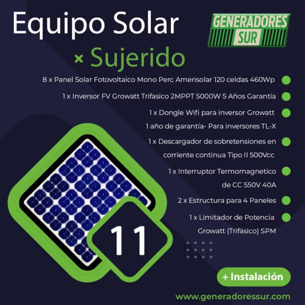 Sistema de Energía Solar 11 T-S/B - Imagen 2
