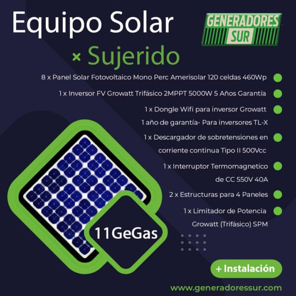 Sistema de Energía Solar + 11 GeGas - T S/B - Imagen 2