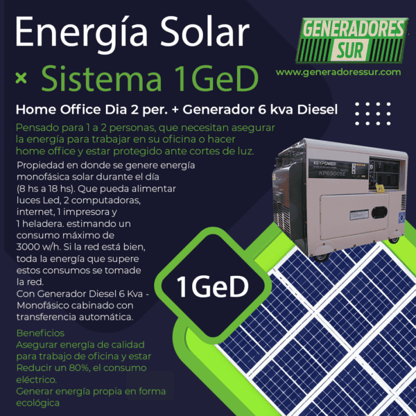 Sistema Energía Solar 1 GeD - M S/B