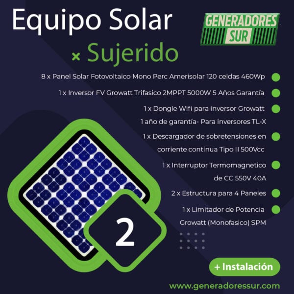 Sistema de Energía Solar 2 M-S/B - Imagen 3
