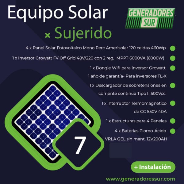 Sistema Energía Solar 7 M-C/BG - Imagen 2
