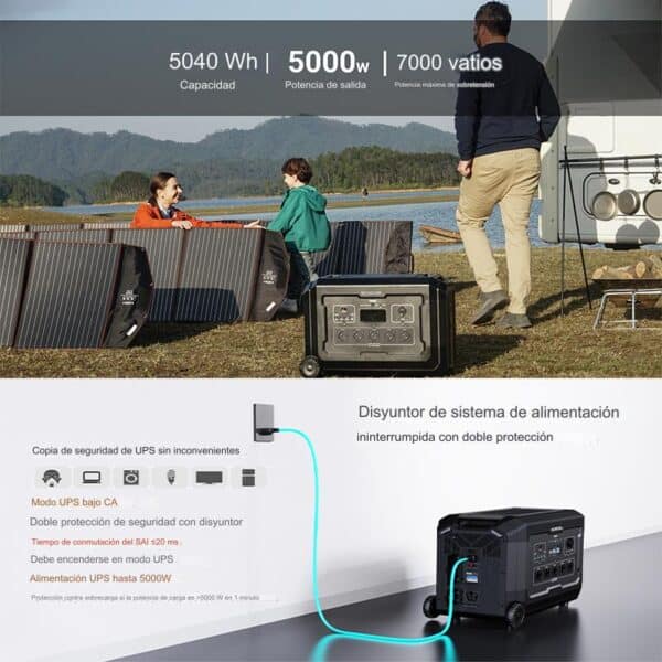 Estación de Energía Portátil Souop S5 5000w Madre - Imagen 8