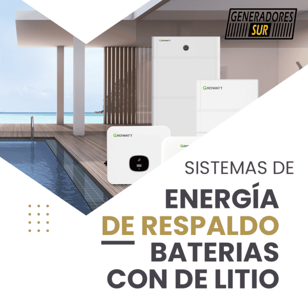 Sistema Energía de Respaldo con Bateria de Litio Deye 3 - 3 Kw / 10 Kw - 48 v – Monofásico - Imagen 2