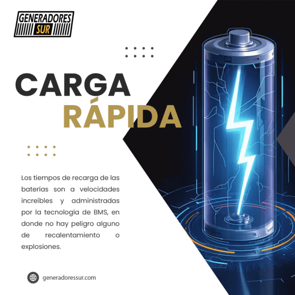 Sistema Energía de Respaldo con Bateria de Litio Deye 3 - 3 Kw / 10 Kw - 48 v – Monofásico - Imagen 11