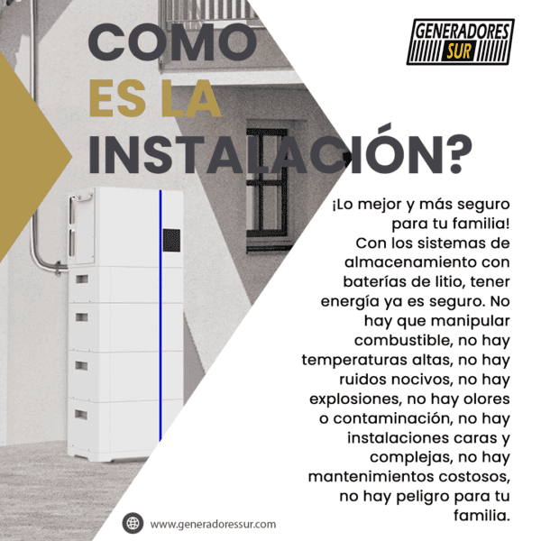 Sistema Energía de Respaldo con Bateria de Litio Deye 12 All in One  - 10 Kw / 8,2 Kw  - 48 v - Trifásico - Imagen 9