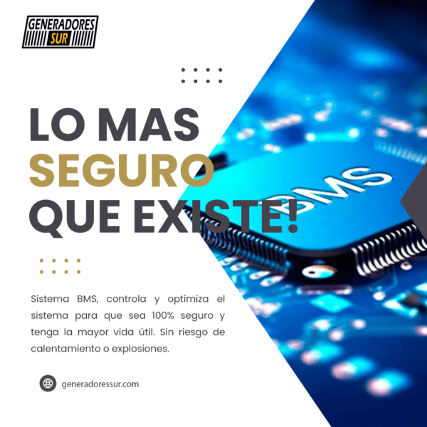 Sistema Energía de Respaldo con Bateria de Litio Deye 3 - 3 Kw / 10 Kw - 48 v – Monofásico - Imagen 8